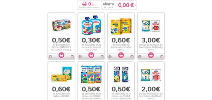 Cupones descuento en Nestlé Bebé