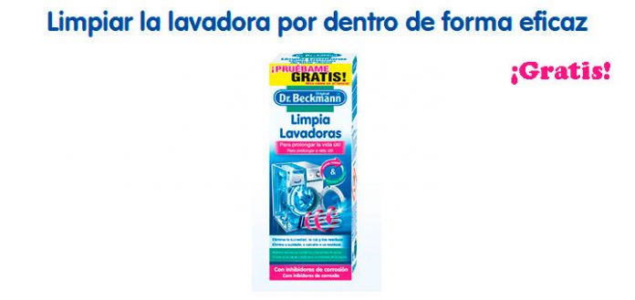 Prueba limpia lavadoras Dr. Beckmann gratis