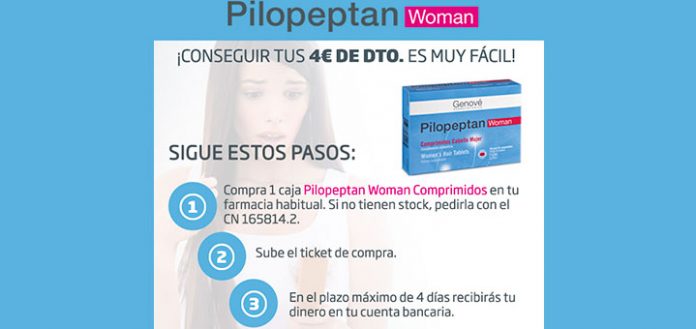 Consigue 4€ de descuento en Pilopeptan