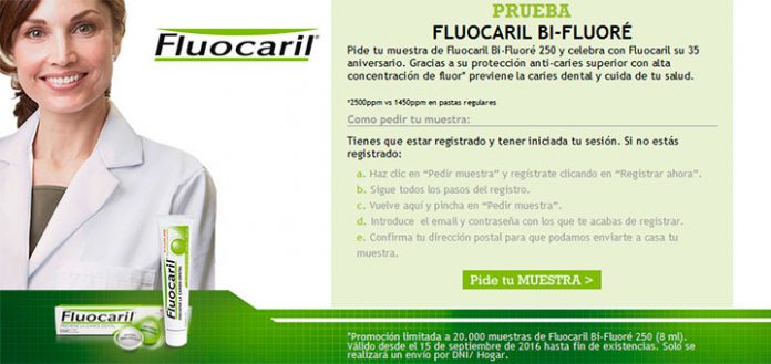 Muestras gratis de Fluocaril Bi-Fluoré