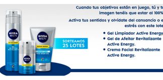 Sortean lotes de Nivea Men Active Energy Sortean 25 lotes de Nivea Men Active Energy