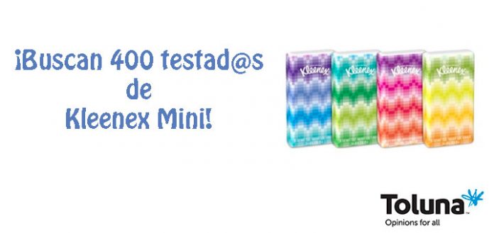 Buscan testadores de Kleenex Mini