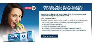 Muestras gratuitas de Oral-B Pro Expert Muestras gratuitas de Oral-B Pro Expert
