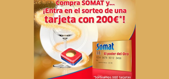 Sortean 100 tarjetas Somat de 200€