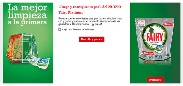 Gana un pack del nuevo Fairy Platinum