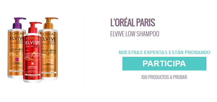 Prueba gratis Elvive Low Shampoo