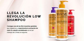 Reparten muestras gratis de Low Shampoo Reparten muestras gratis de Low Shampoo