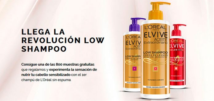 Reparten muestras gratis de Low Shampoo