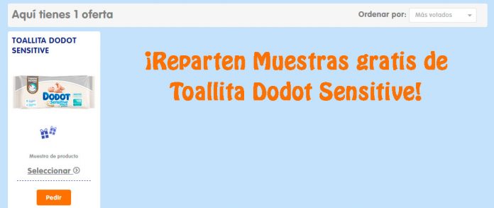 Muestras gratis de Toallita Dodot Sensitive