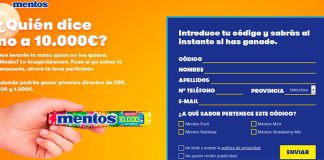 Gana regalos directos con Mentos Gana regalos directos con Mentos