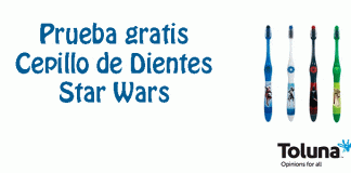 Prueba gratis Cepillo de dientes Star Wars Prueba gratis Cepillo de dientes Star Wars