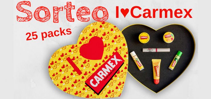 Sortean 25 packs I ♥ Carmex en San Valentín