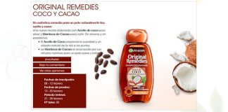 Buscan testadoras de Original Remedies Coco y Cacao Buscan testadoras de Original Remedies Coco y Cacao