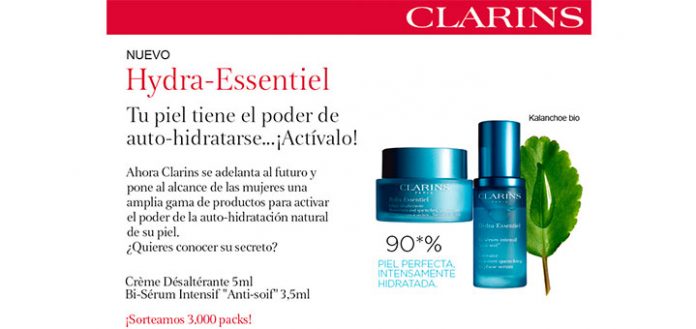 Clarins sortea 3.000 muestras de productos