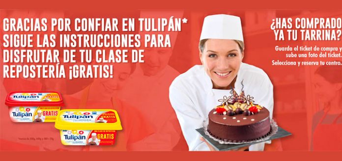 Clase de Repostería gratis con Tulipán