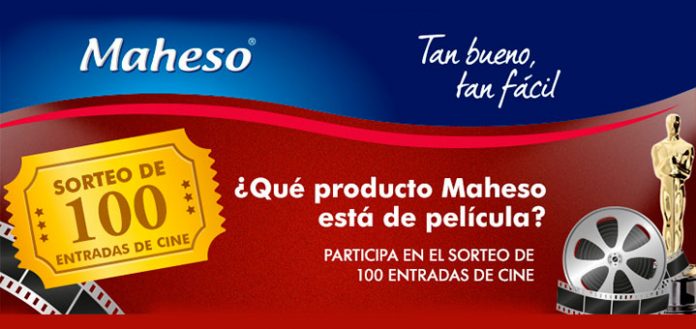 Maheso sortea 100 entradas de cine