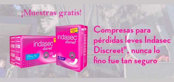 Muestras gratis de Indasec Discreet