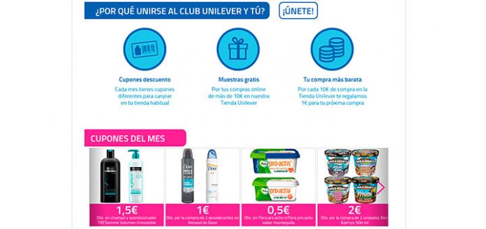Nuevos cupones del mes Unilever