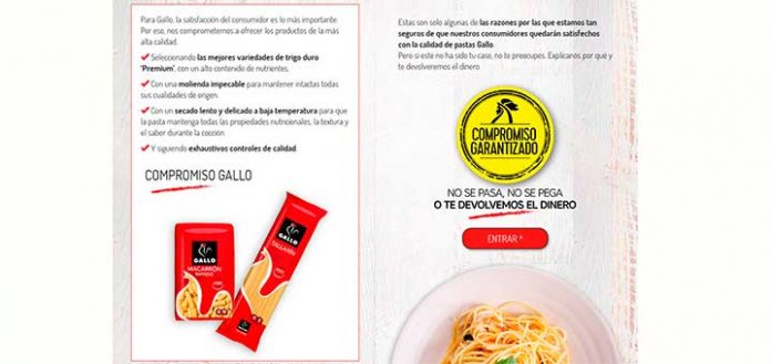 Prueba gratis Pastas Gallo