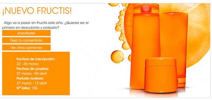 Prueba gratis un nuevo producto de Fructis