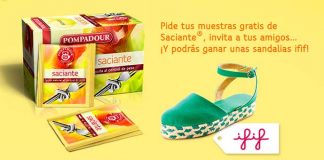 Pompadour regala 10.000 muestras gratis de Saciante Pompadour regala 10.000 muestras gratis de Saciante