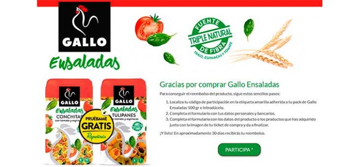 Prueba gratis Gallo Ensaladas