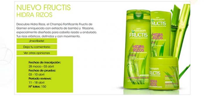 Prueba gratis Hidra Rizos de Garnier