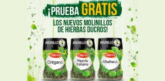 Prueba gratis los molinillos de hierbas Ducros Prueba gratis los molinillos de hierbas Ducros