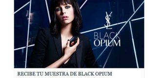 Regalan Muestras gratis de Black Opium Regalan Muestras gratis de Black Opium