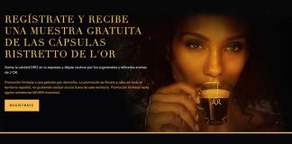 Regalan muestras gratis de Ristretto de L’Or Regalan muestras gratis de Ristretto de L'Or