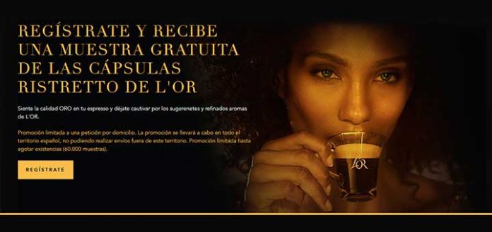 Regalan muestras gratis de Ristretto de L'Or