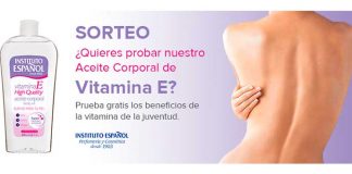 Instituto Español sortea su producto Aceite Corporal Vitamina E Instituto Español sortea su producto Aceite Corporal Vitamina E