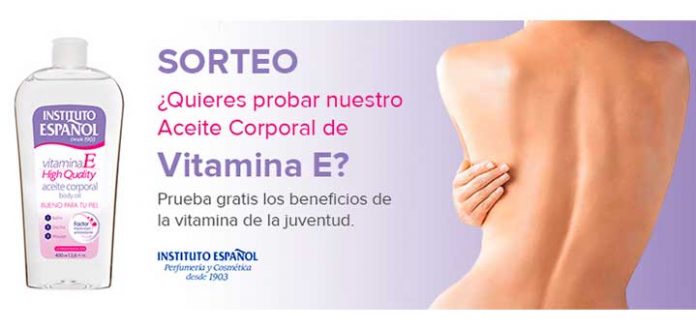 Instituto Español sortea su producto Aceite Corporal Vitamina E