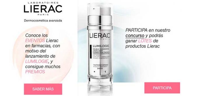 Gana lotes de productos Lierac