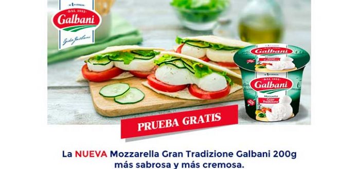 Prueba gratis la nueva Mozzarella Gran Tradizione Galbani