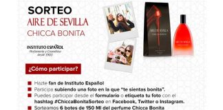 Sortean 6 botes del perfume de Chicca Bonita Sortean 6 botes del perfume de Chicca Bonita