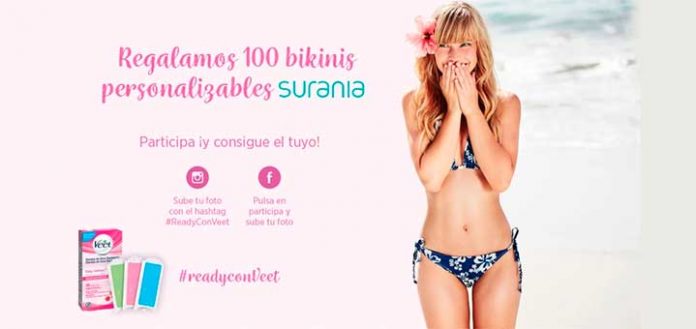 Veet sortea 100 bikinis personalizables Surania