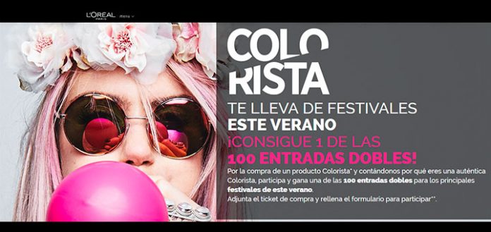 Colorista reparte 100 entradas dobles a festivales