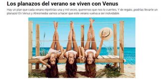 Llévate un planazo con Venus Llévate un planazo con Venus
