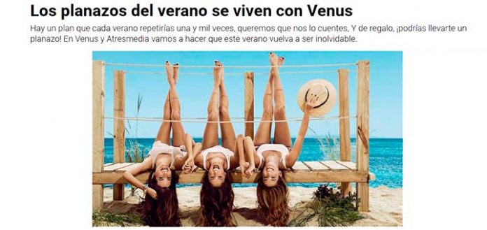 Llévate un planazo con Venus