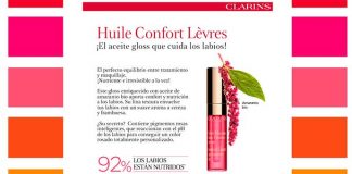 Muestras gratis de Huile Confort Lévres de Clarins Muestras gratis de Huile Confort Lévres de Clarins