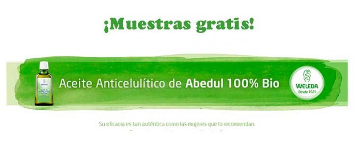 Prueba gratis Aceite Anticelulítico de Abedul