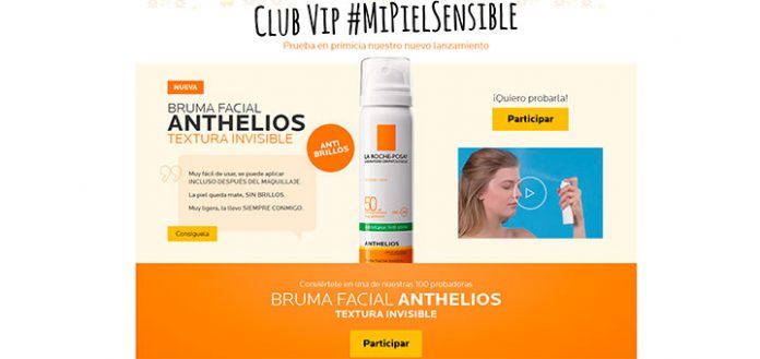 Prueba gratis Bruma Facial Anthelios