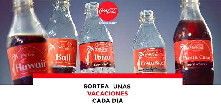 Coca-Cola sortea unas vacaciones cada día