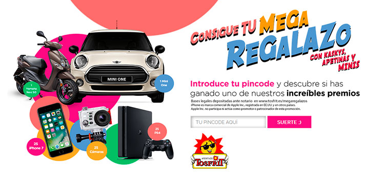 Consigue un mega regalazo con Tosfrit