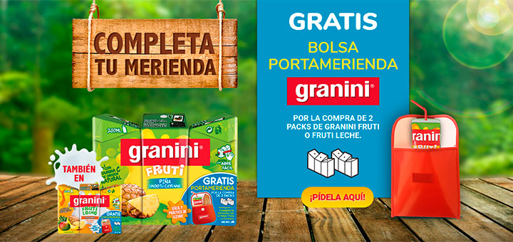 Consigue una bolsa portamerienda Granini