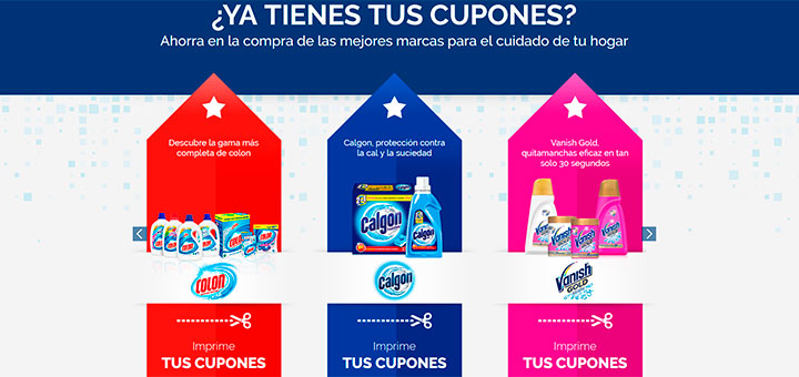 Cupones descuento de grandes marcas para cuidar el hogar