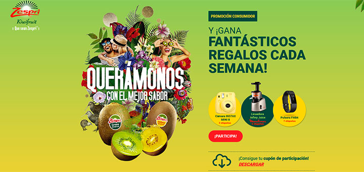 Gana fantásticos regalos con Zespri