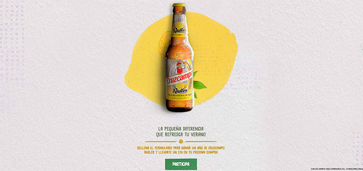 Gana un año de Cruzcampo Radler