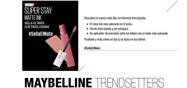 Maybelline da a probar gratis Super Stay Matte Ink